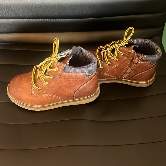 London Fog Brown Toddler Lace Boots - Picture 5 of 6